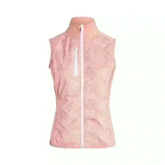 NEW! RLX Golf Ralph Lauren Women's M Printed Terry Full-Zip Vest NWT $178 - Picture 2 of 6